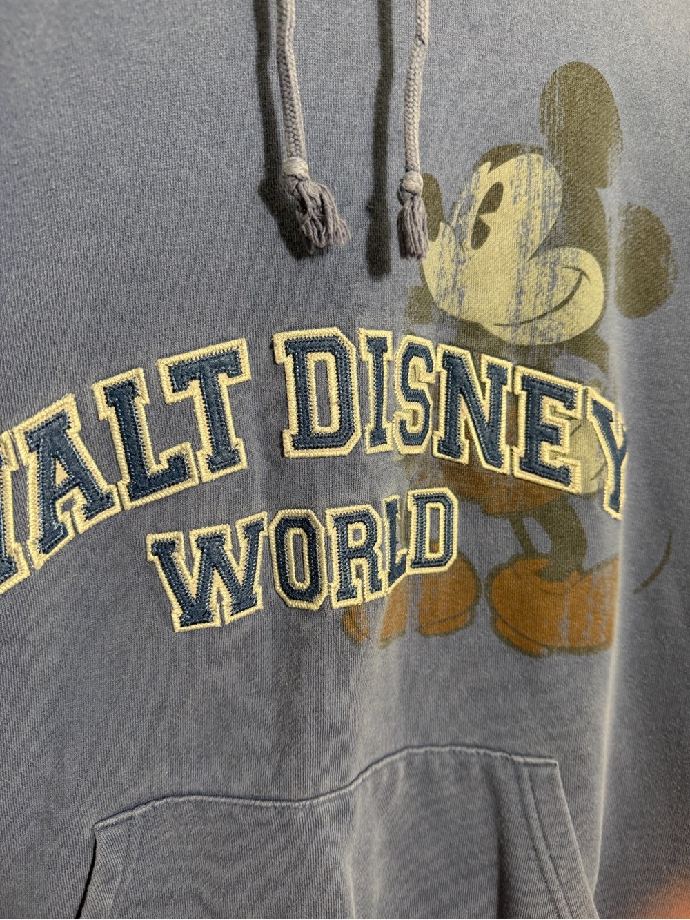 Walt Disney World Mickey Mouse Hoodie Sweatshirt Blue - Picture 3 of 5